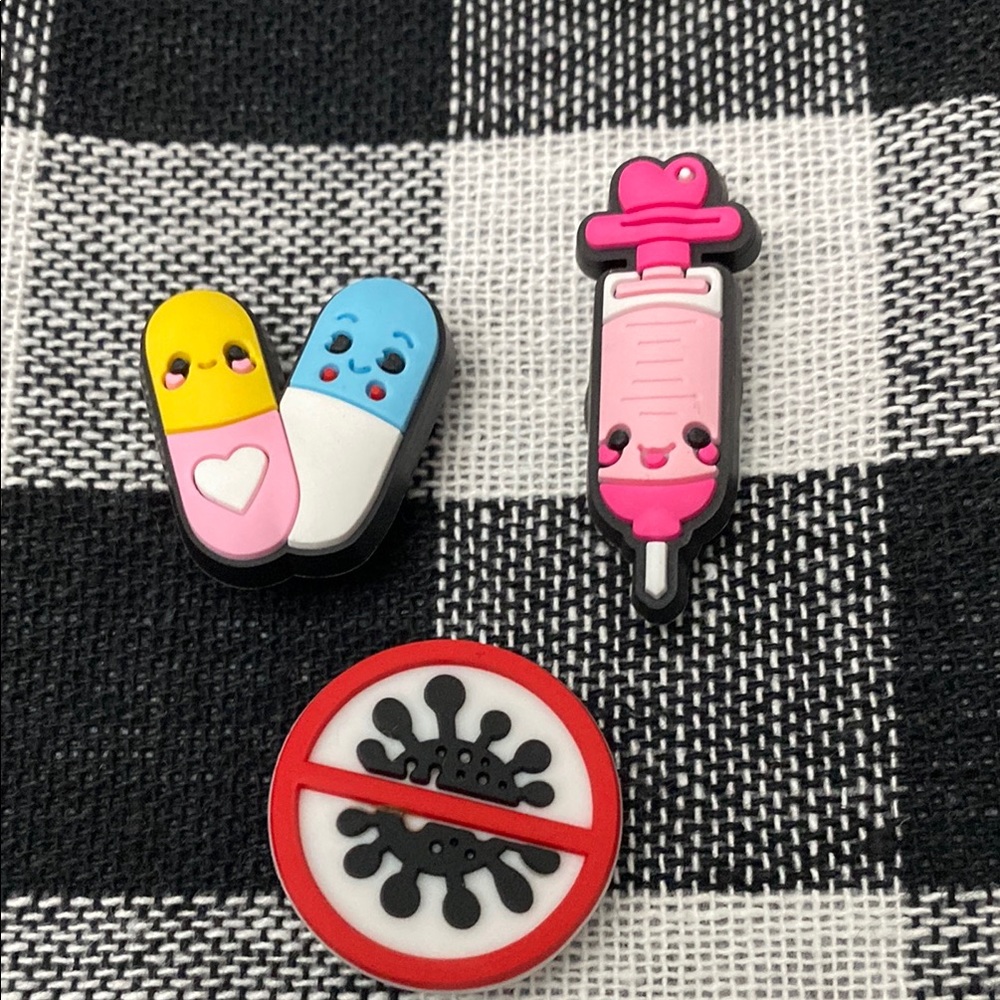 Cute Medical Themed Croc Charms Pharmacy Nurse Doctor Hospital